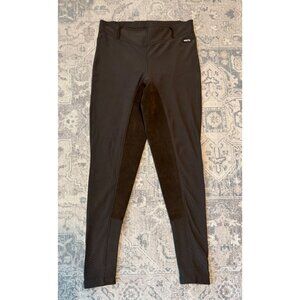 Kerrits Womens Brown Riding Breeches Pants Size 1 Thigh Patch Equestrian Western